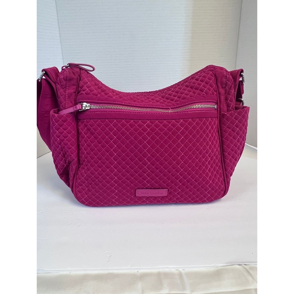 Vera Bradley Quilted Magenta Pink Shoulder Bag Hobo Purse